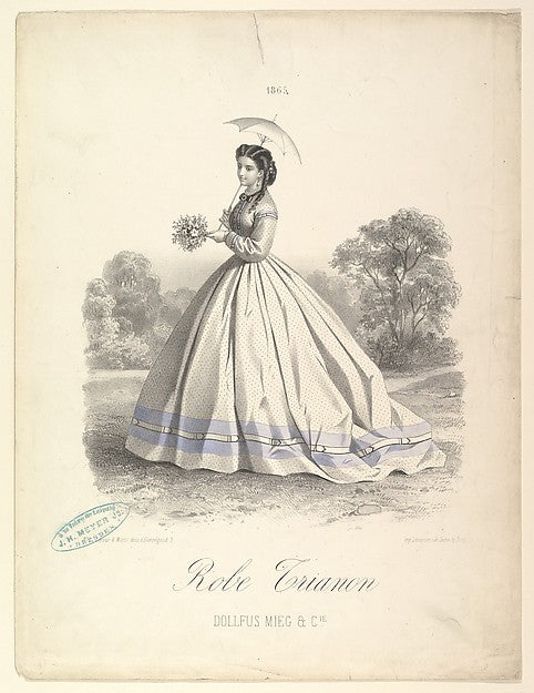 Robe Trianon Dollfus Mieg & Cie 1865-Lacour et Morin , Poster Print Wall Art