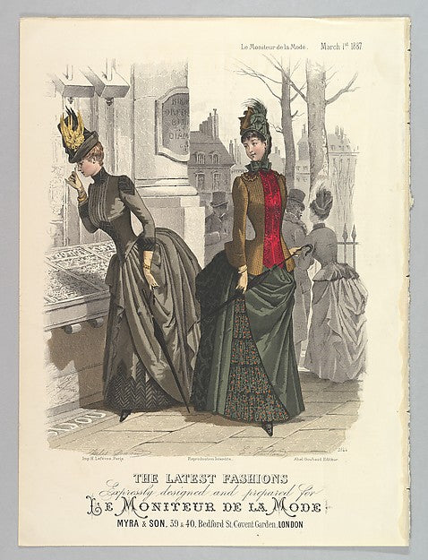 The Latest Fashions Expressly Designed and Prepared for Le Mo, Poster Print Wall Art