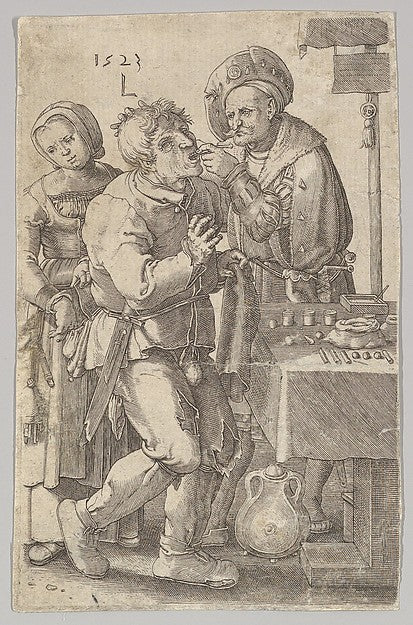 The Dentist n.d.-Jan Muller,After Lucas van Leyden, Poster Print Wall Art