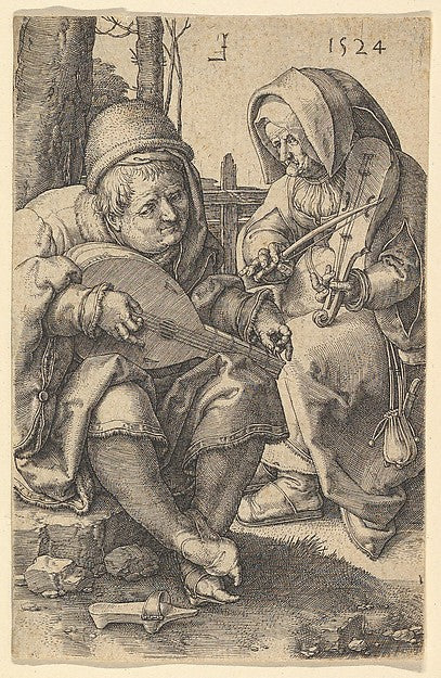 The Musicians 1524-Lucas van Leyden, Poster Print Wall Art
