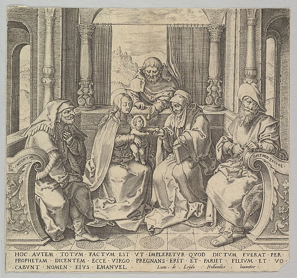 The Holy Kindred n.d.-After Lucas van Leyden, Poster Print Wall Art