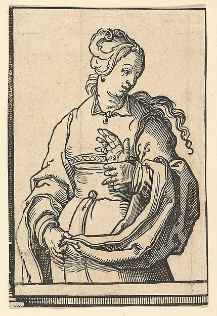 Tiburtine Sibyl from the series of Sibyls c1530-Lucas van Ley, Poster Print Wall Art