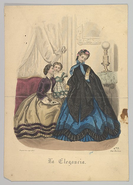 Number 473 from La Elegancia Barcelona 19th cent-Hélöise Leloi, Poster Print Wall Art