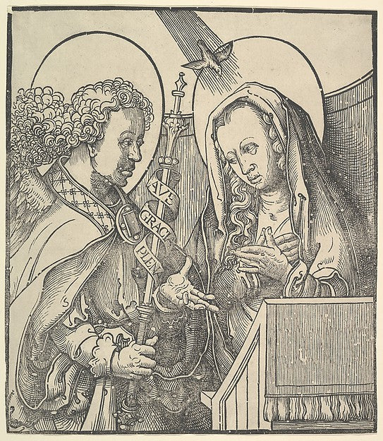 The Annunciation 1515-Lucas van Leyden, Poster Print Wall Art