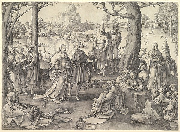 Dance of St. Mary Magdalene 1519-Lucas van Leyden, Poster Print Wall Art