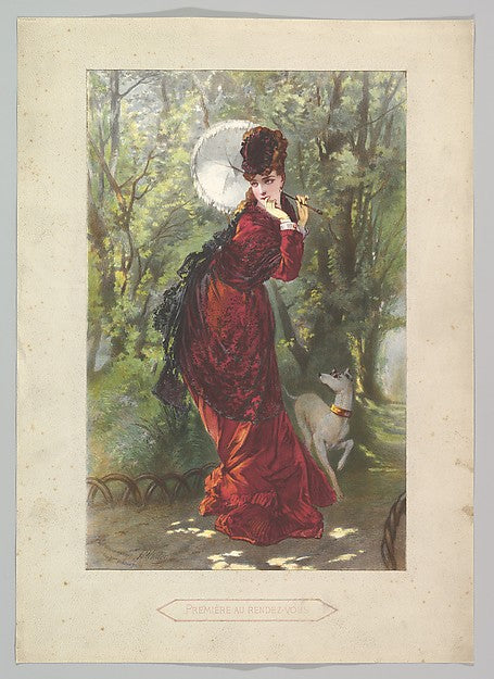 Première au Rendez-vous-Anonymous, French, 19th cent, Poster Print Wall Art