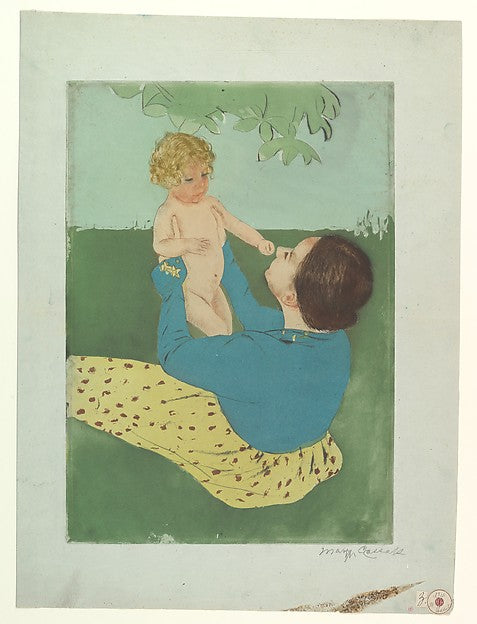 Under the Horse Chestnut Tree 1896–97-Mary Cassatt,16x12"(A3) Poster
