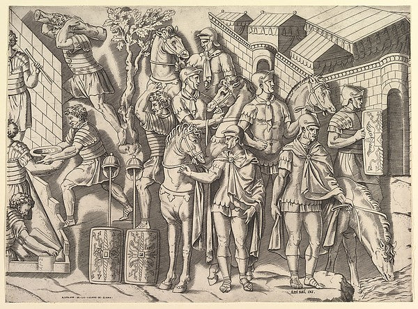 Speculum Romanae Magnificentiae: Roman Horsemen from Trajan's, Poster Print