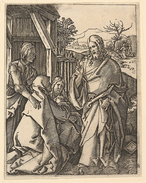 Christ Taking Leave of His Mother after Dürer c1500–1534-Marc, Poster Print
