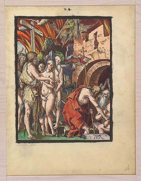 Christ in Limbo from the Small Woodcut Passion n.d.-Albrecht, Poster Print