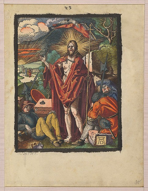 Resurrection from the Small Woodcut Passion n.d.-Albrecht Dür, Poster Print