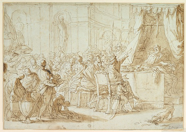 The Sword of Damocles 1785–1807-Giuseppe Piattoli,16x12"(A3) Poster