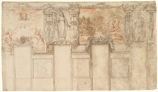 Design for a Wall Decoration - Representations of the Ascension, Poster Print Wall Art