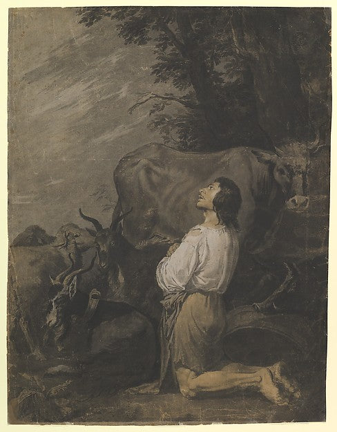 The Prodigal Son 1615–73-imitator of Salvator Rosa 1615–1673, Poster Print Wall Art