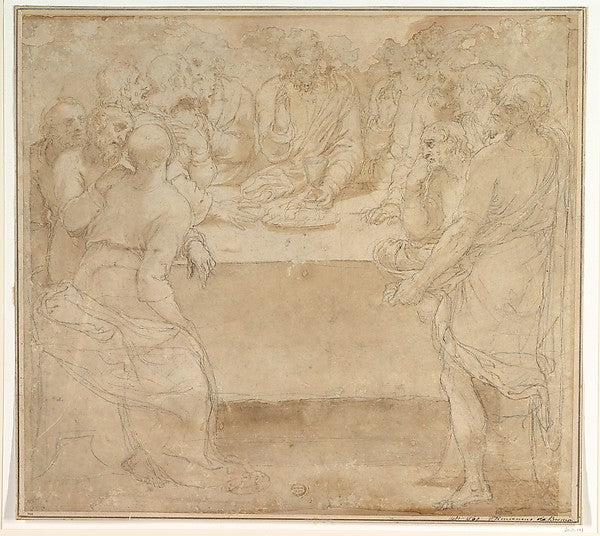 Last Supper 1550–1580-Anonymous, Italian, mid-16th cent, Tradi,16x12"(A3) Poster
