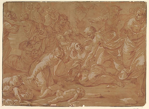Massacre of the Innocents 17th cent-Anonymous, Italian, 17th c,16x12"(A3) Poster
