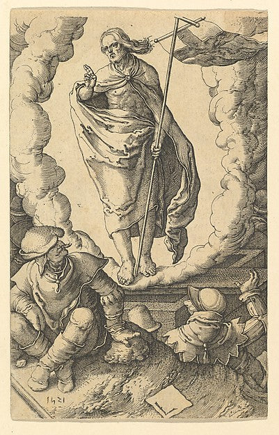 The Resurrection n.d.-After Lucas van Leyden,Jan Muller,16x12"(A3)Poster