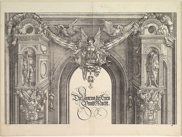 The Triumphal Arch of Emperor Maxmilian I n.d.-Albrecht Dürer,, Poster Print Wall Art