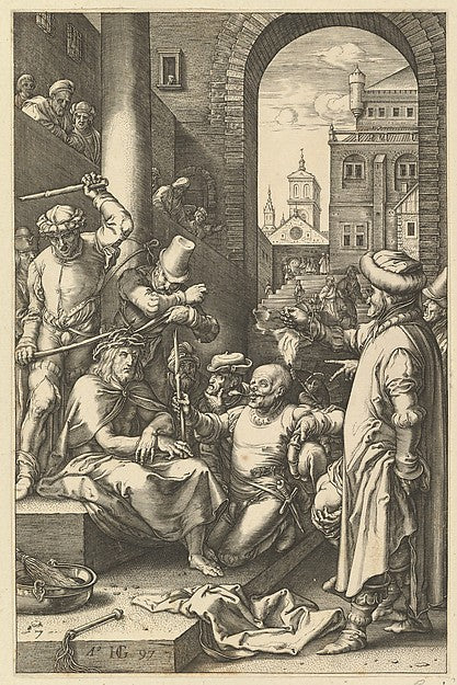 The Crowning with Thorns from The Passion of Christ 1597-Hend, Poster Print