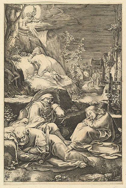 The Agony in the Garden from The Passion of Christ c1598–1653, Poster Print