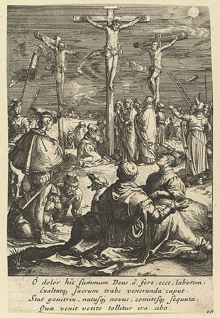 Christ on the Cross from The Passion of Christ mid 17th cent-, Poster Print