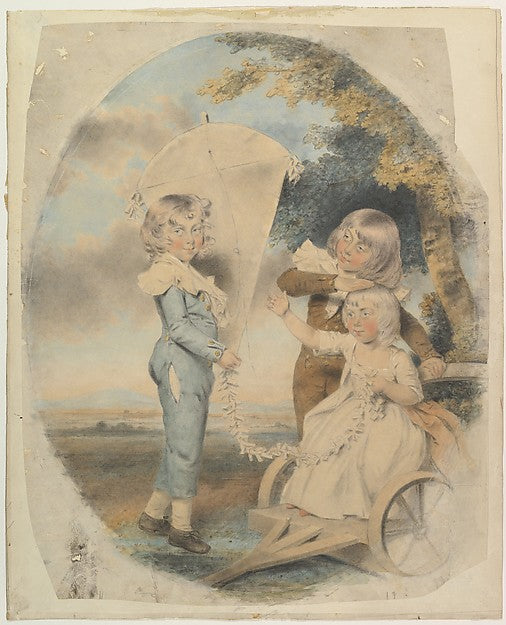 The Dyson Children 1787-John Downman, Poster Print Wall Art
