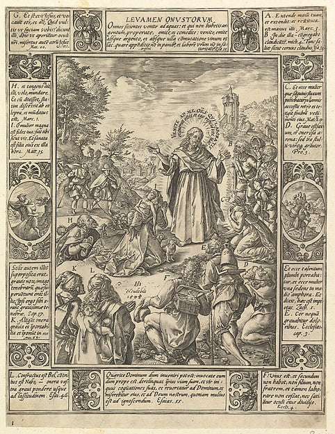Levamen Onostrorum from Allegories of the Christian Faith fr, Poster Print