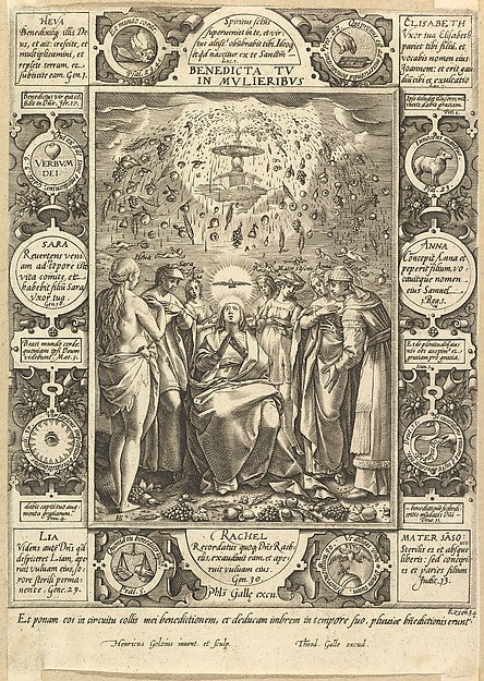 Benedicta tu in Mulieribus from Christian and Profane Allegor,16x12"(A3)Poster