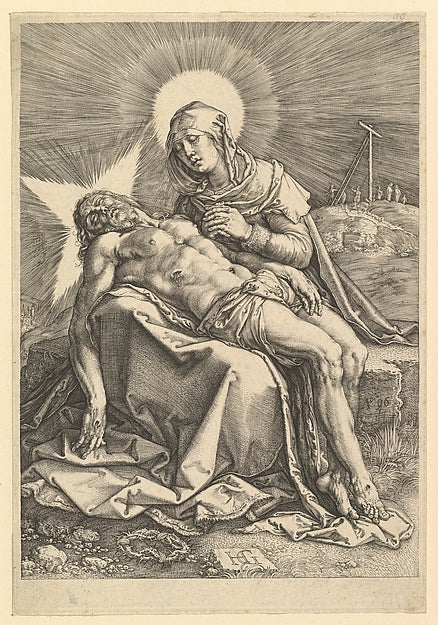 Pietà 1596-Hendrick Goltzius, Poster Print Wall Art