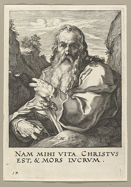 St. Paul from Christ the Apostles and St. Paul with the Cree, Poster Print Wall Art