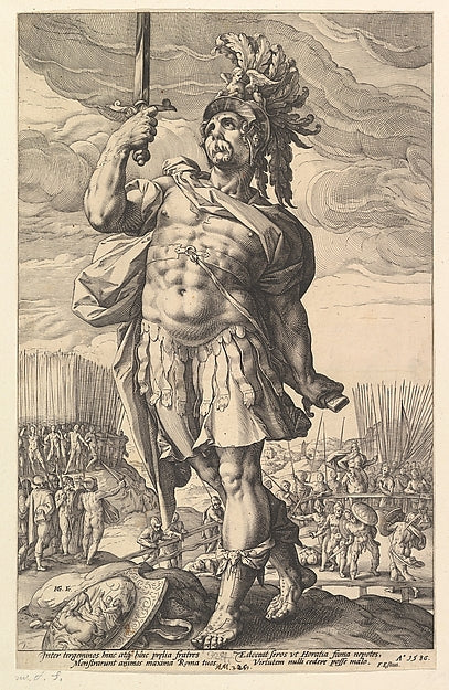 Publius Horatius 1586-Hendrick Goltzius, Poster Print