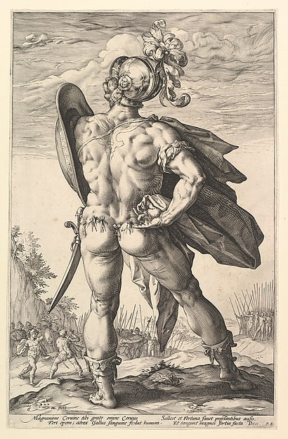 Marcus Valerius from the series The Roman Heroes 1586-Hendric, Poster Print