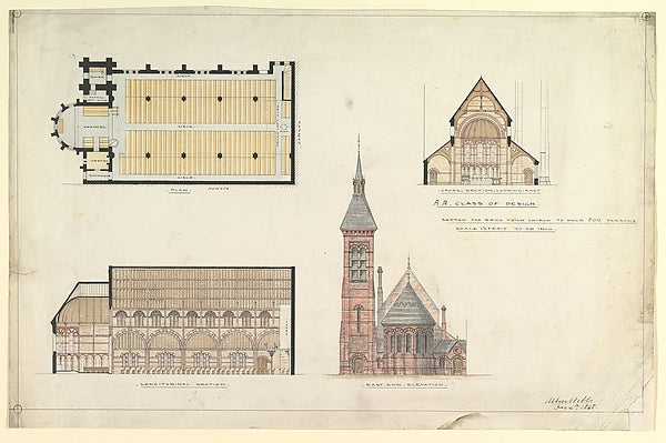 Brick Town Church 1868-Sir Austin Webb, Poster Print