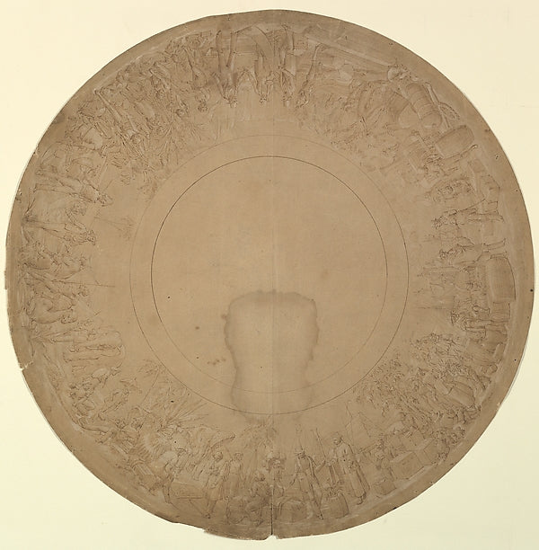 Design for a Plate Border Representing Foreign Trade 1800–1863, Poster Print Wall Art