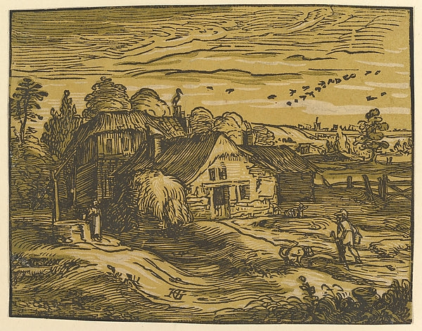 Landscape with Cottage c1597–98-Hendrick Goltzius, Poster Print Wall Art