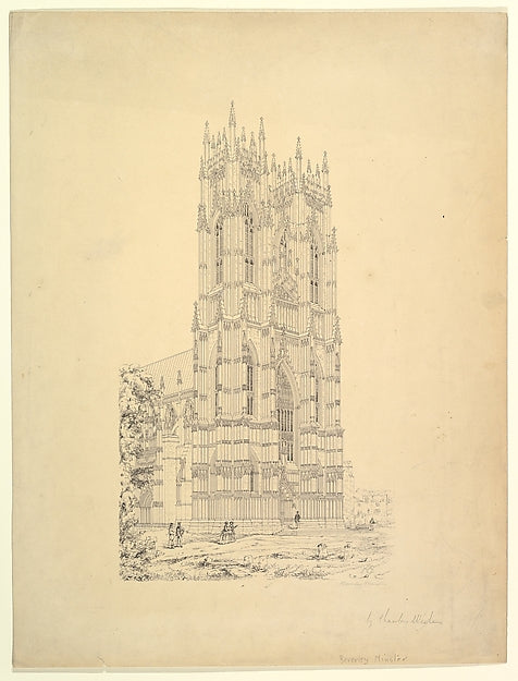 The Beverley Minster Yorkshire England Perspective View of, Poster Print Wall Art