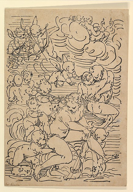 The Triumph of Amphitrite c1550–1580-Luca Cambiaso, Poster Print