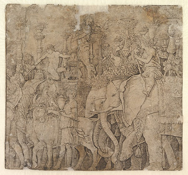 Triumph of Julius Caesar. 1431–1506-After Andrea Mantegna, Poster Print