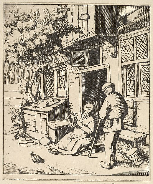 The Winder 1610–85-After Adriaen van Ostade , Poster Print