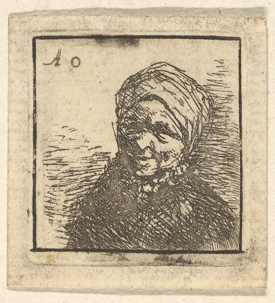 Peasant Woman 1610–85-Adriaen van Ostade ,16x12"(A3)Poster