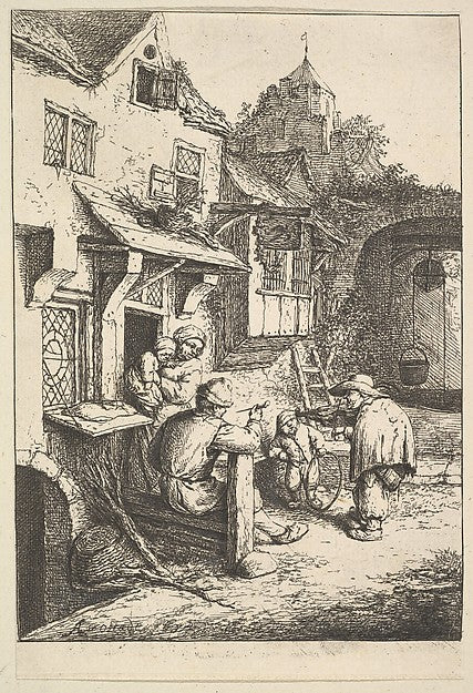 The Humpbacked Violinist 1610–85-Adriaen van Ostade , Poster Print