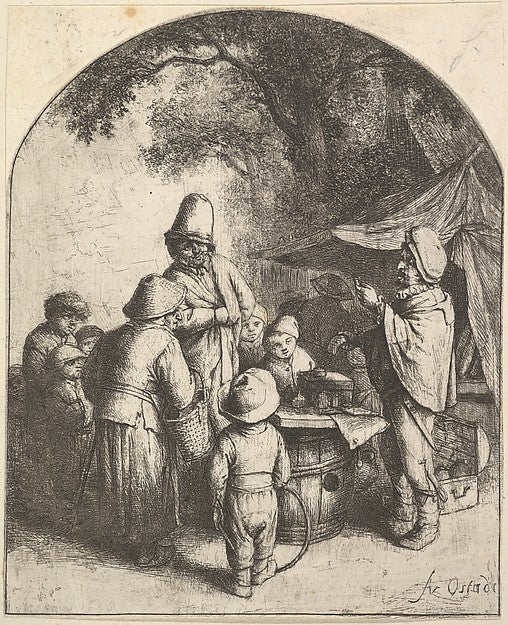 The Quack 1610–85-Adriaen van Ostade , Poster Print