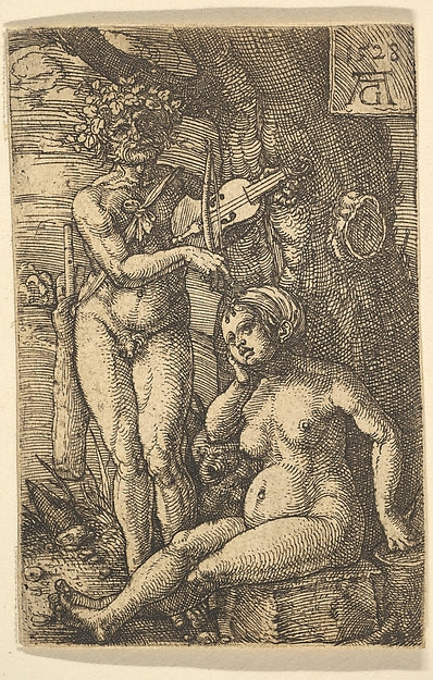 Orpheus and Eurydice 1528-Heinrich Aldegrever , Poster Print Wall Art