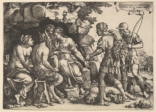 Georg Pencz:Thetis and Chiron 1543-16x12"(A3) Poster