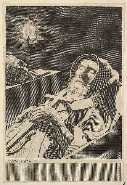 St. Francis de Paul-Claude Mellan ,16x12"(A3)Poster