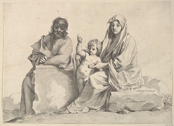Holy Family-Claude Mellan , Poster Print