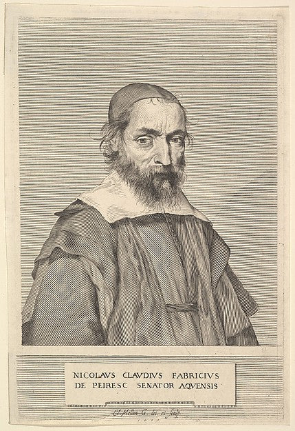 Nicolas-Claude Fabri de Peiresc 1637-Claude Mellan , Poster Print Wall Art