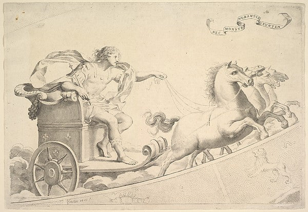 Allegory in Honor of Louis XIV-Claude Mellan ,16x12"(A3)Poster