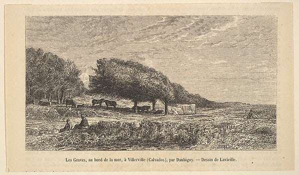 The Shoreline 1835–78-after Charles-François Daubigny, Jacques, Poster Print Wall Art