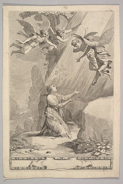 Title page for François de Sales Introduction à la vie dévote, Poster Print Wall Art